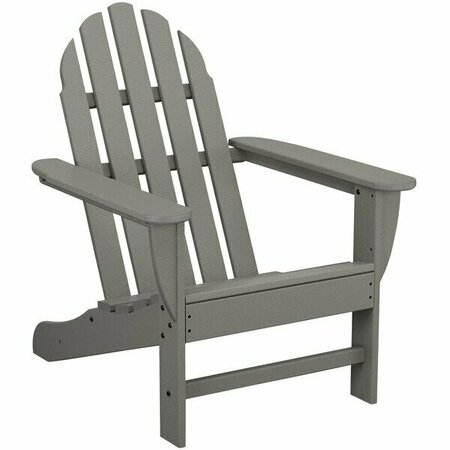 POLYWOOD AD4030GY Slate Grey Classic Adirondack Chair 633AD4030GY